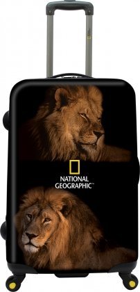 Большой дорожный чемодан 4-х колесный 82 л. NATIONAL GEOGRAPHIC BIG CATS черный