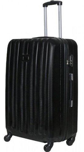 Велика пластикова валіза 94 л Vip Collection Panama 28 Black
