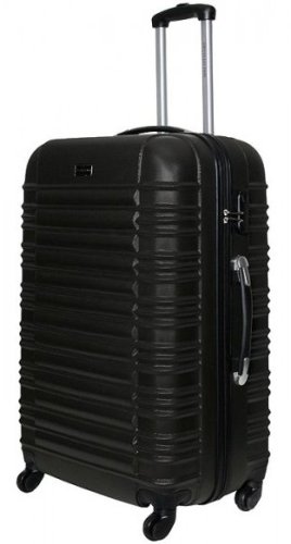 Велика пластикова валіза 96 л Vip Collection Nevada 28 Black