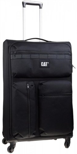 Большой тканевый чемодан 95 л CAT Cube Combat Visiflash, черный