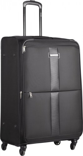 CARLTON Newbury 95 л чемодан тканевый черный с расширительной молнией CARLTON Newbury 95 л чемодан тканевый черный с расширительной молнией