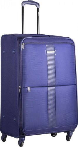 CARLTON Newbury 95 л чемодан тканевый синий с расширительной молнией CARLTON Newbury 95 л чемодан тканевый синий с расширительной молнией