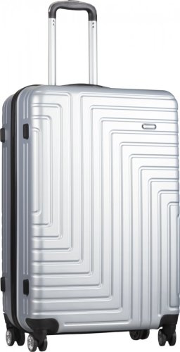 CARLTON Zigzag 95 л валіза з пластику сріблястий CARLTON Zigzag 95 л валіза з пластику сріблястий
