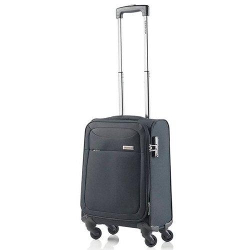 CarryOn AIR (S) Black 35/41 л валіза з поліестеру на 4 колесах чорна