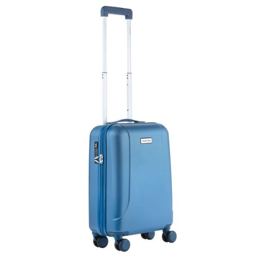 CarryOn Skyhopper (S) Cool Blue 32 л чемодан из поликарбоната на 4 колесах синий