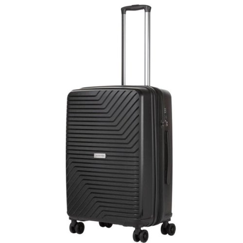 CarryOn Transport (M) Black 65/77 л чемодан из полипропилена на 4 колесах черный