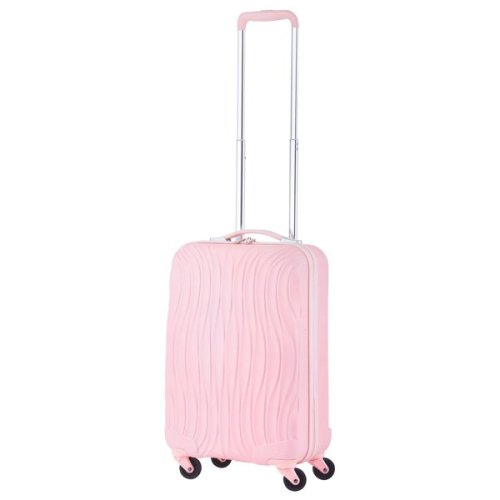 CarryOn Wave (S) Baby Pink 35 л валіза з полікарбонату на 4 колесах рожева