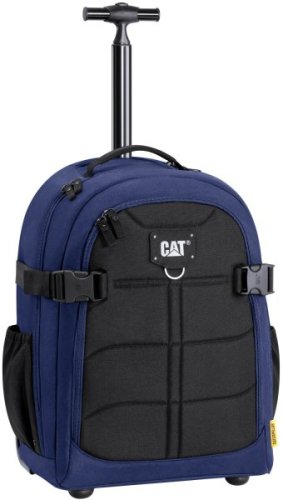 CAT Millennial Cargo 50 л сумка на колесах с отделением для ноутбука из полиэстера на 2 колесах синяя с черными вставками CAT Millennial Cargo 50 л сумка на колесах с отделением для ноутбука из полиэстера на 2 колесах синяя с черными вставками