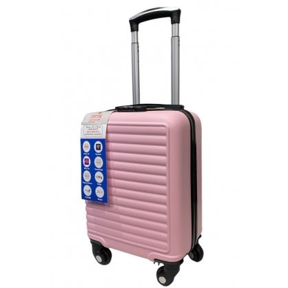 Чемодан для бесплатной ручной клади Ryanair, Wizz Air со съемными колесами Розовый Чемодан для бесплатной ручной клади Ryanair, Wizz Air со съемными колесами Розовый
