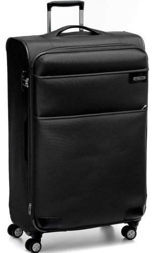 Чемодан гигант 123/132 л Roncato UNO Soft Deluxe Black