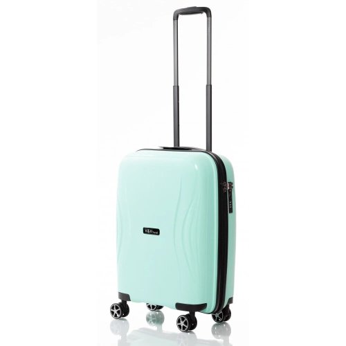 Чемодан ручная кладь V&V Travel TIFFANY на 40 л весом 2,2 кг из полипропилена Голубой Чемодан ручная кладь V&V Travel TIFFANY на 40 л весом 2,2 кг из полипропилена Голубой