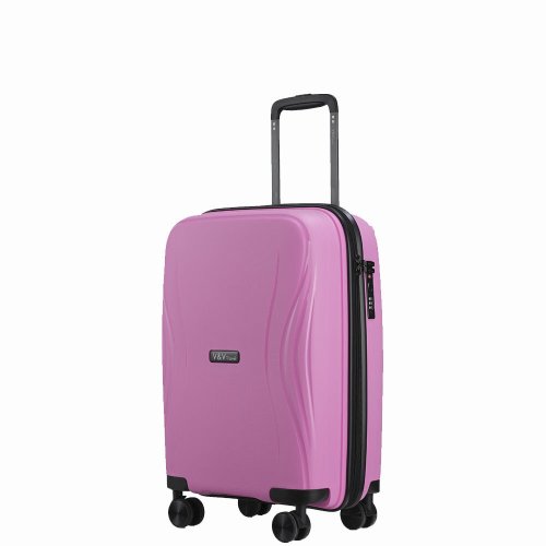 Чемодан ручная кладь V&amp;V Travel TIFFANY на 40 л весом 2,2 кг из полипропилена Розовый