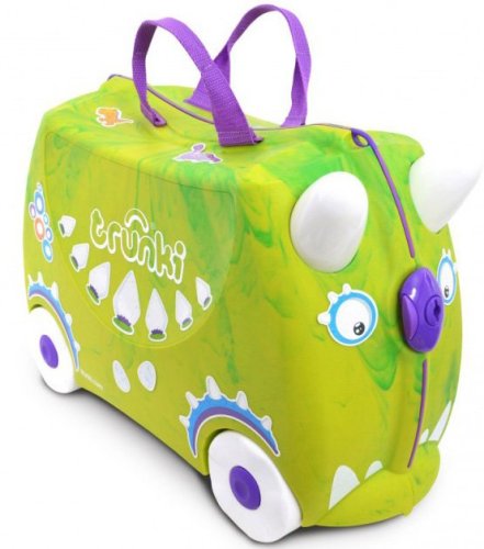 Детский чемодан 18 л Trunki SAURUS REX, салатовый
