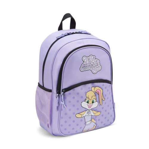 Дитячий рюкзак з пеналом у подарунок Roncato LOONEY TUNES KIDS Рожевий