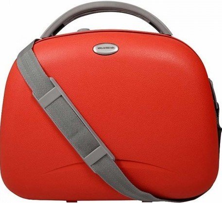 Дорожная косметичка, пластиковый бьюти кейс Vip Collection Kilimanjaro, красный