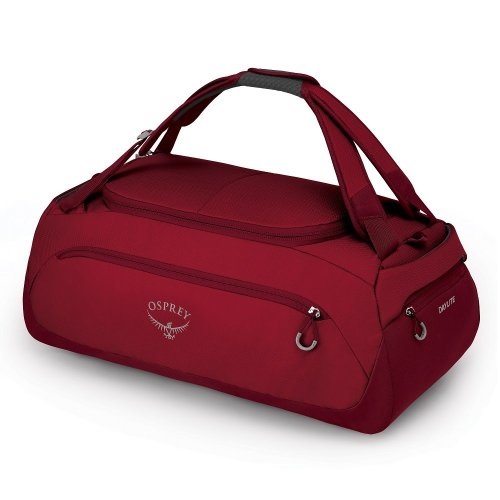 Дорожня (спортивна) сумка-рюкзак Osprey Daylite Duffel на 45 л вагою 0,6 кг Червоний