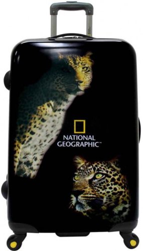 Дорожный чемодан гигант 4-х колесный 121 л. NATIONAL GEOGRAPHIC BIG CATS черный