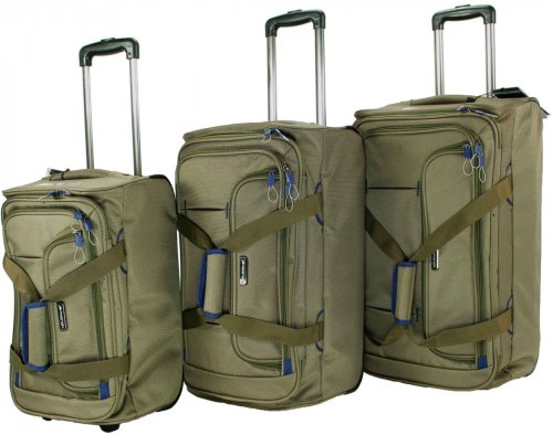 Дорожній комплект із 3-х сумок на 2-х колесах 40/70/101 л MARCH Gogobag хакі Дорожній комплект із 3-х сумок на 2-х колесах 40/70/101 л MARCH Gogobag хакі