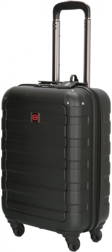 Enrico Benetti Little Rock Black S 39 л чемодан из пластика на 4 колесах черный