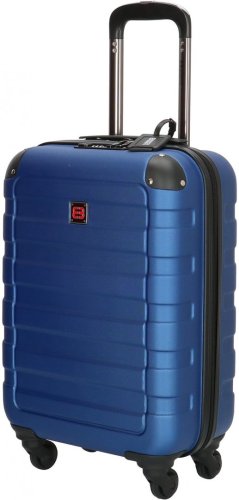 Enrico Benetti Little Rock Steel Blue S 39 л чемодан из пластика на 4 колесах синий