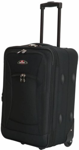 Enrico Benetti Memphis Black S 34 л валіза з поліестеру на 2 колесах чорна