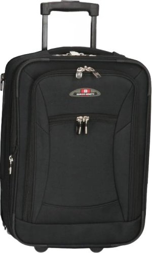 Enrico Benetti Memphis Black XS 23 л чемодан из полиэстера на 2 колесах черный