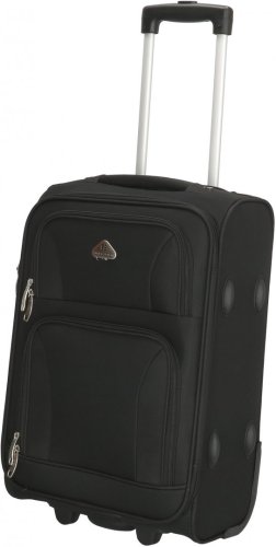 Enrico Benetti San Antonio Black S 33 л чемодан из полиэстера на 2 колесах черный