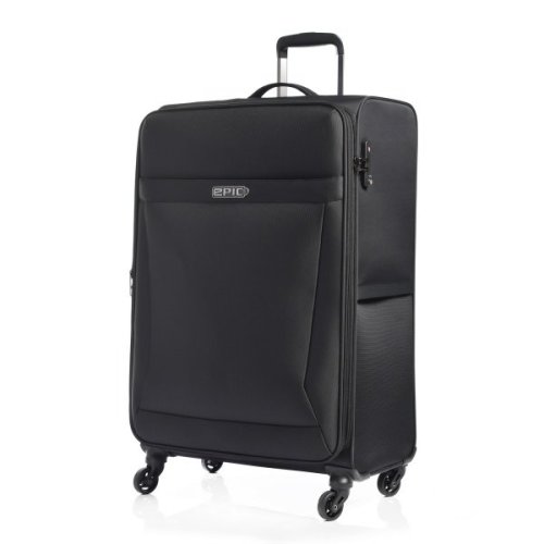 Epic Quantum (L) Black 89/104 л чемодан из полиэстера на 4 колесах черный Epic Quantum (L) Black 89/104 л чемодан из полиэстера на 4 колесах черный