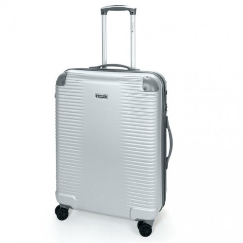 Gabol Balance (M) Silver 55 л валіза з ABS пластику на 4 колесах срібляста Gabol Balance (M) Silver 55 л валіза з ABS пластику на 4 колесах срібляста