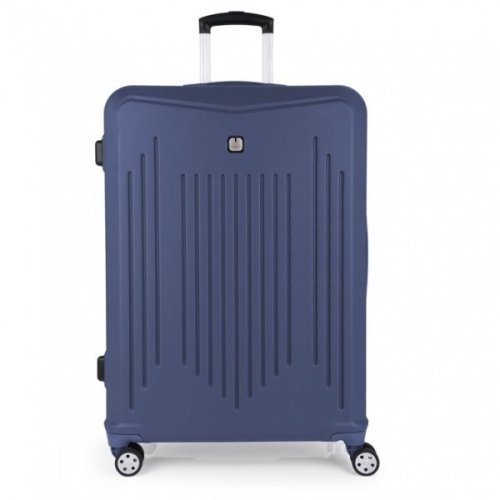 Gabol Clever (L) Blue 100 л чемодан из пластика на 4 колесах синий