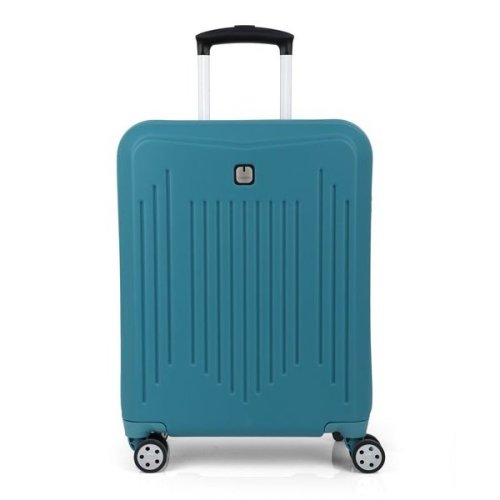 Gabol Clever (S) Turquoise 37 л чемодан из пластика на 4 колесах бирюзовый