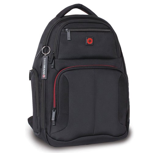 Міський (для спорту, подорожей) рюкзак Swissbrand Georgia на 29 л з відділом для ноутбука Чорний Міський (для спорту, подорожей) рюкзак Swissbrand Georgia на 29 л з відділом для ноутбука Чорний