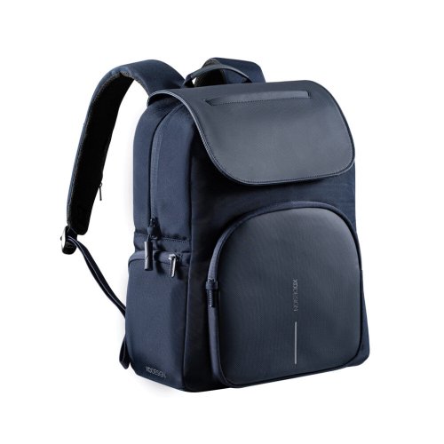 Міський рюкзак Soft Daypack із захистом від крадіжок, від порізів із відділом під ноутбук Синій