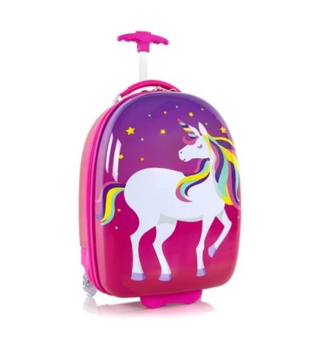 Heys FASHION/Unicorn Pink Round 27 л детский пластиковый чемодан на 2 колесах розовый Heys FASHION/Unicorn Pink Round 27 л детский пластиковый чемодан на 2 колесах розовый