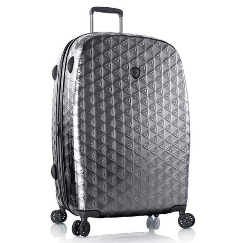 Heys Motif Homme 115/130 л чемодан из поликарбоната на 4 колесах серый