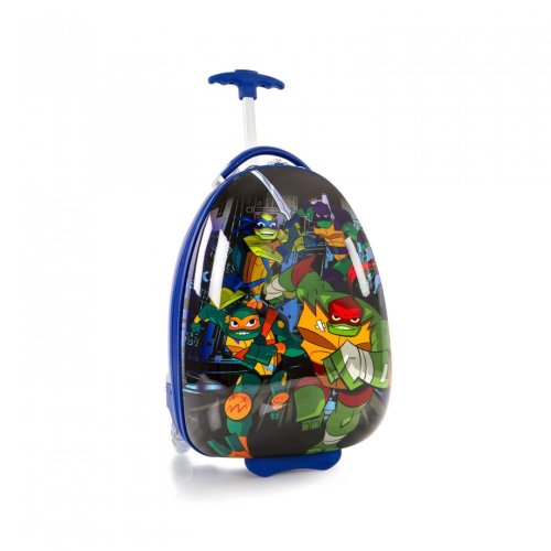 Heys NICKELODEON/TMNT Egg 13 л детский пластиковый чемодан на 2 колесах синий