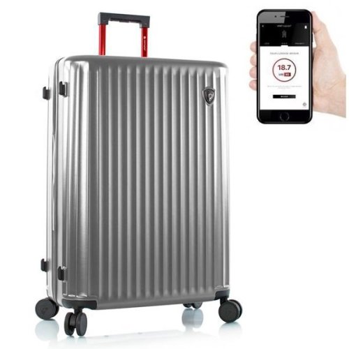 Heys Smart Connected Luggage 109 л чемодан из поликарбоната на 4 колесах серый