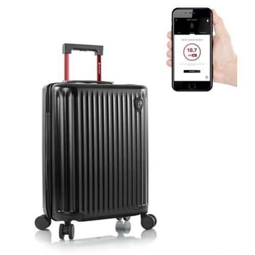 Heys Smart Connected Luggage 42 л валіза з полікарбонату на 4 колесах чорна