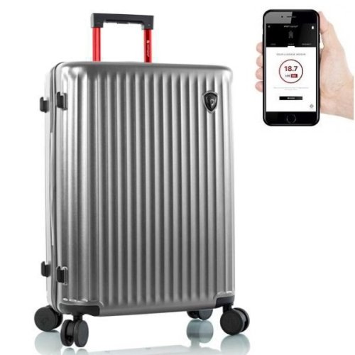 Heys Smart Connected Luggage 70 л чемодан из поликарбоната на 4 колесах серый