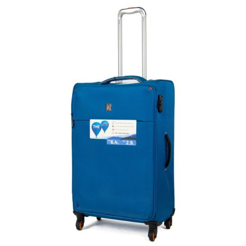 IT Luggage GLINT 57 л валіза з поліестеру на 4 колесах блакитна IT Luggage GLINT 57 л валіза з поліестеру на 4 колесах блакитна