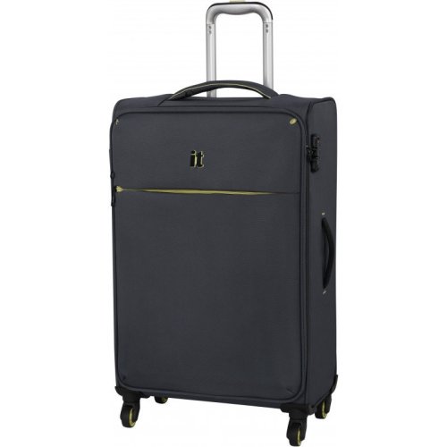 IT Luggage GLINT 57 л валіза з поліестеру на 4 колесах сіра