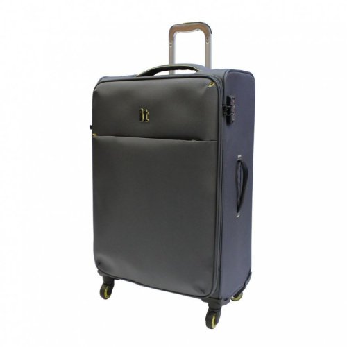 IT Luggage GLINT 81 л валіза з поліестеру на 4 колесах сіра