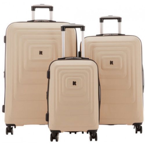 IT Luggage MESMERIZE комплект чемоданов из ABS пластика на 4 колесах бежевый IT Luggage MESMERIZE комплект чемоданов из ABS пластика на 4 колесах бежевый