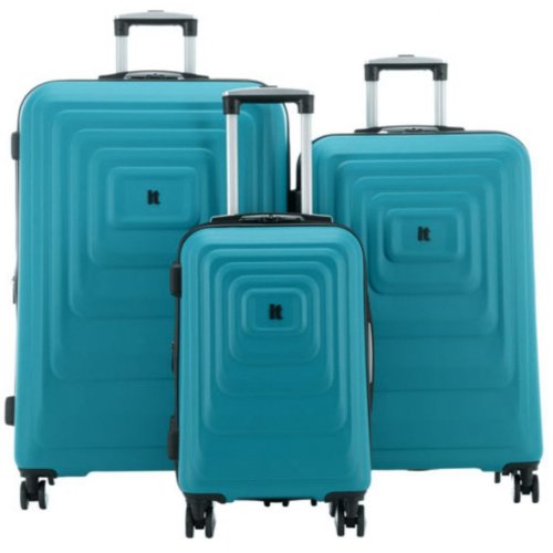 IT Luggage MESMERIZE комплект чемоданов из ABS пластика на 4 колесах голубой IT Luggage MESMERIZE комплект чемоданов из ABS пластика на 4 колесах голубой