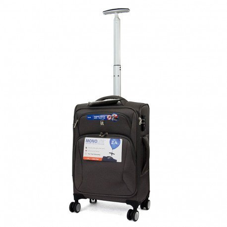 IT Luggage SATIN 35 л валіза з поліестеру на 4 колесах темно-сіра