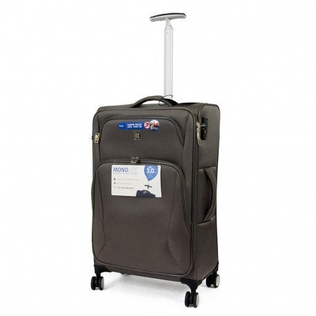 IT Luggage SATIN 68 л валіза з поліестеру на 4 колесах темно-сіра IT Luggage SATIN 68 л валіза з поліестеру на 4 колесах темно-сіра