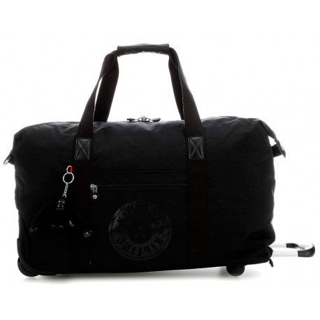 Kipling ART ON WHEELS 41 л дорожная сумка на колесах из полиамида черная