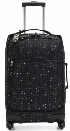 Kipling DARCEY 30 л валіза з нейлону на 4 колесах чорно-біла Kipling DARCEY 30 л валіза з нейлону на 4 колесах чорно-біла