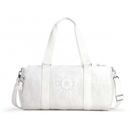 Kipling ONALO 18 л дорожня сумка з поліаміду біла