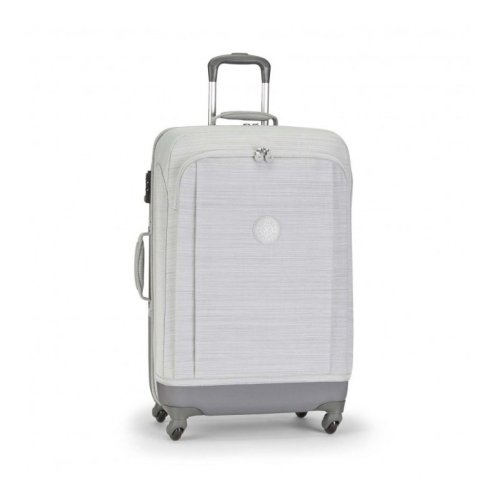 Kipling SUPER HYBRID 69 л валіза з поліпропілену та поліестеру на 4 колесах сіра Kipling SUPER HYBRID 69 л валіза з поліпропілену та поліестеру на 4 колесах сіра